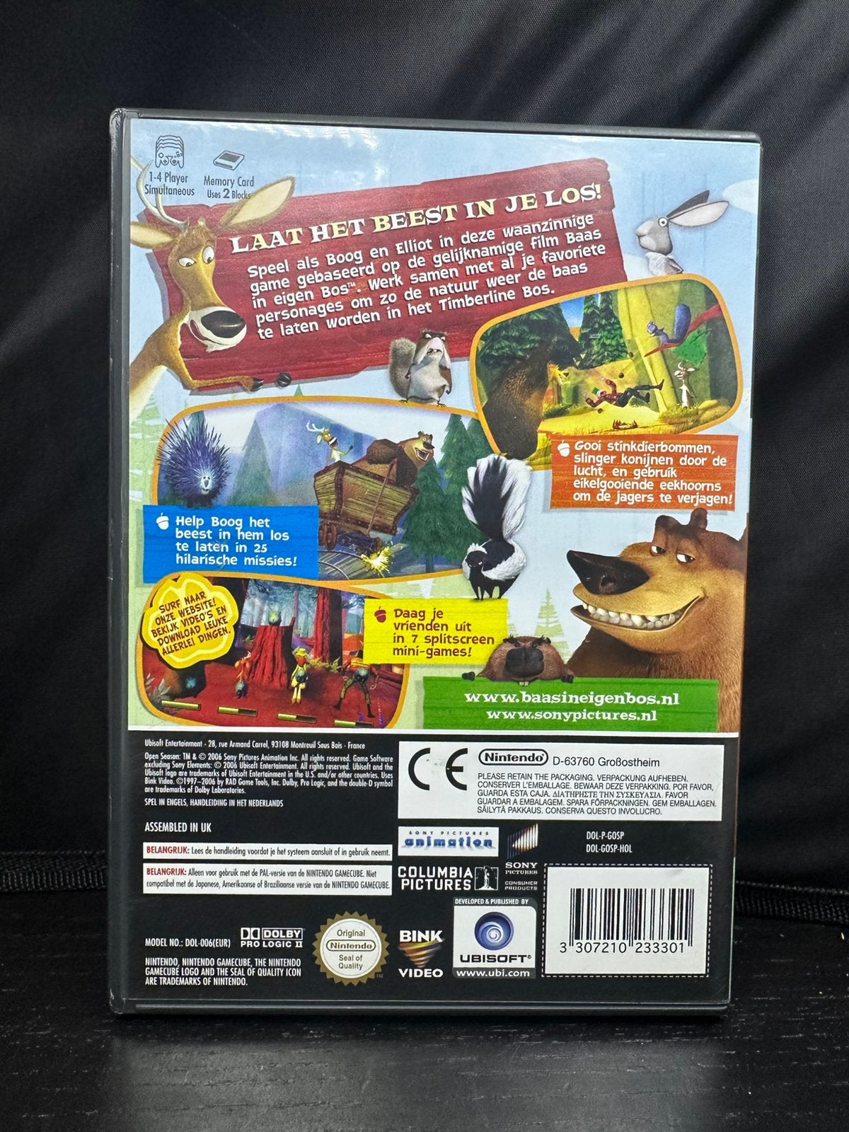 CIB Baas in Eigen Bos Open Season Nintendo GameCube, Avontuur en Actie, 1 speler, Ophalen of Verzenden, Zo goed als nieuw