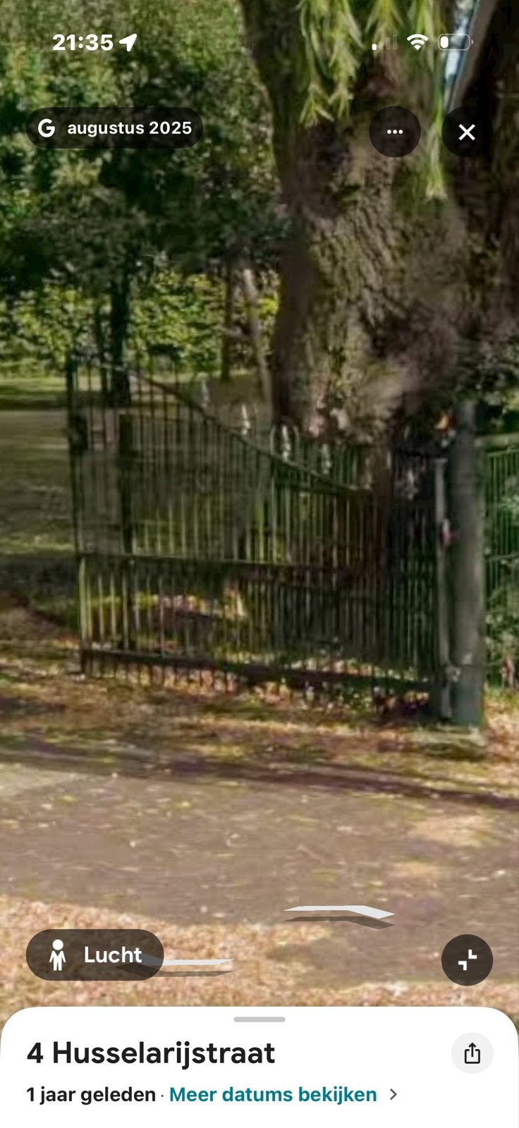 Stalen draaipoort 5m doorgang, Tuin en Terras, Ophalen, Met poort, Gebruikt, Sierhekwerk