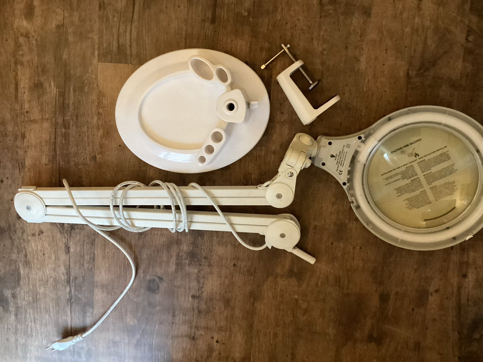 Loeplamp met tafelklem en standaard, Hobby en Vrije tijd, Ophalen, Gebruikt, Loeplamp