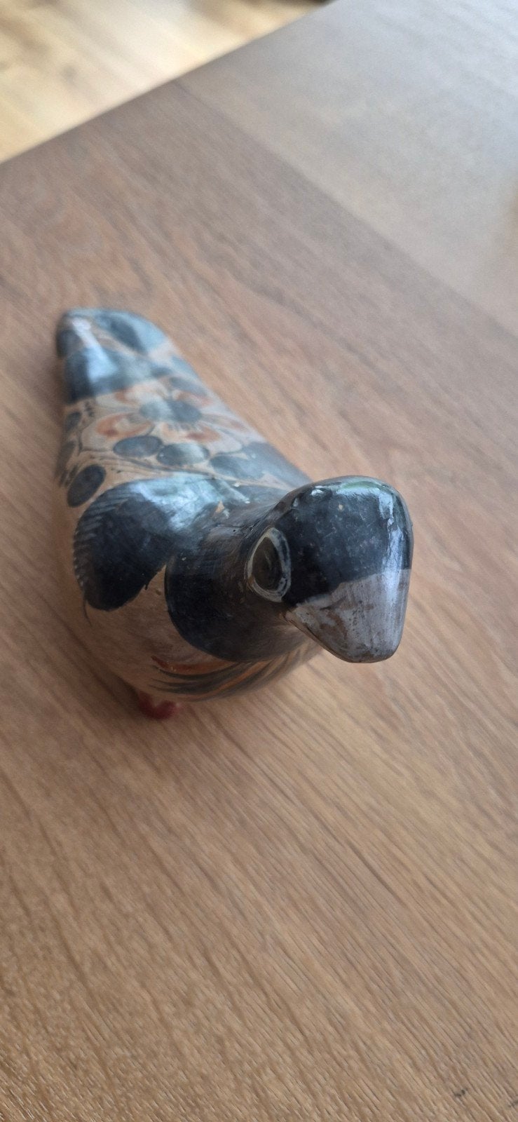 Handgemaakt Mexicaans Aardewerk Vogelbeeldje, Minder dan 20 cm, Ophalen of Verzenden, Steen of Keramiek, Beeld