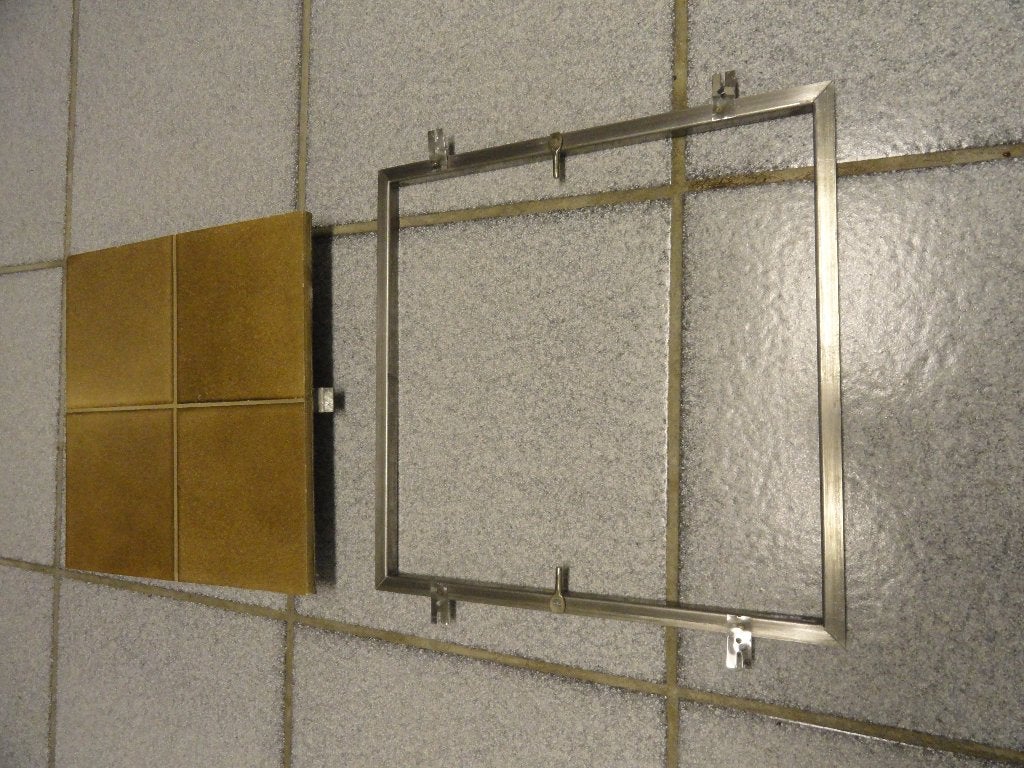 inspectie luikje voor b.v. bad etc., Ophalen, Gebruikt, 250 mm of meer, Rvs