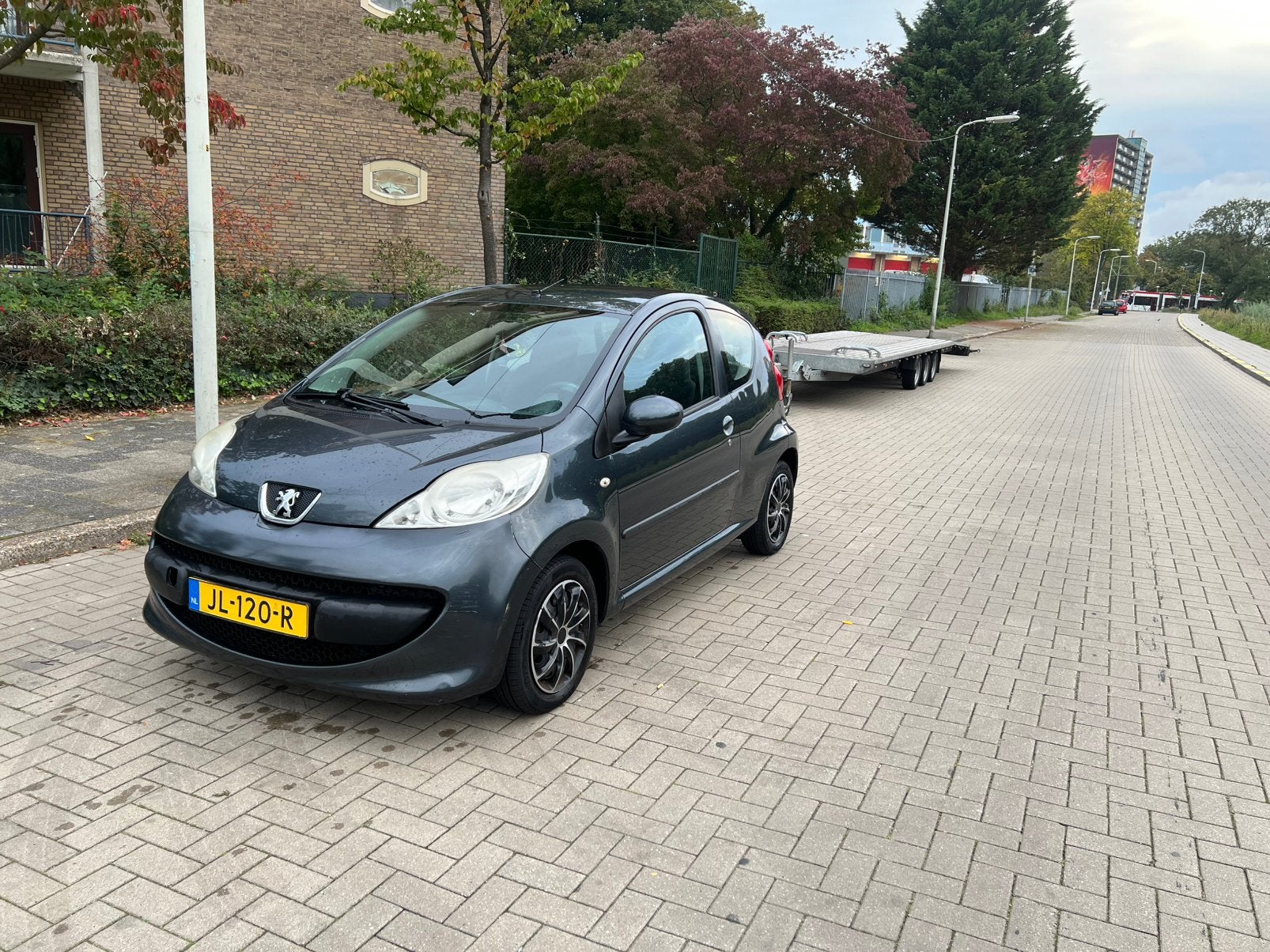 Peugeot 107 1.0 12V 3DR 2-TRONIC 2008 Grijs, Auto's, 4 stoelen, 68 pk, Particulier, 998 cc