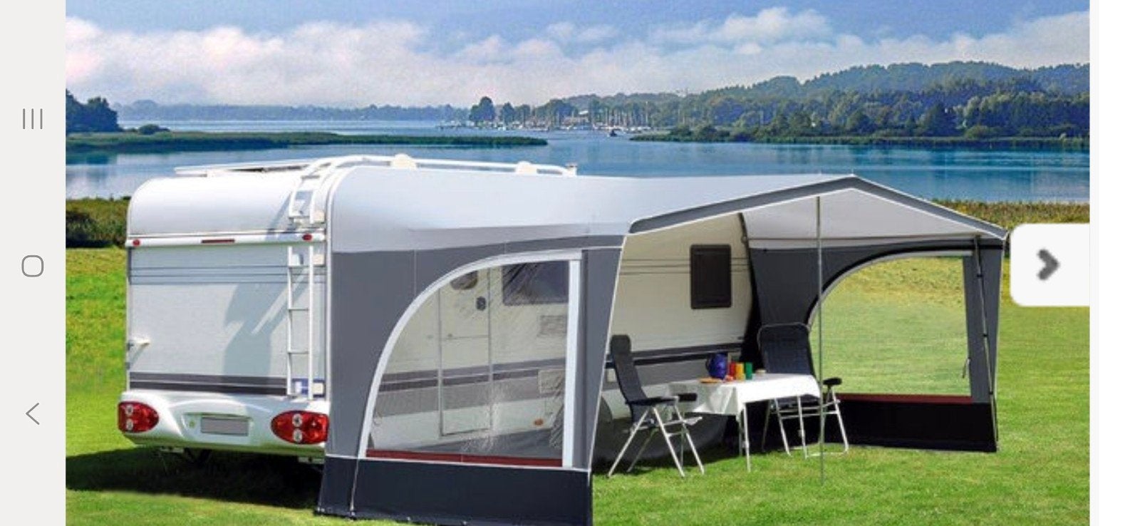 brandt luifel voor caravan - nieuw!, Caravans en Kamperen, Caravan accessoires, Ophalen of Verzenden, Zo goed als nieuw