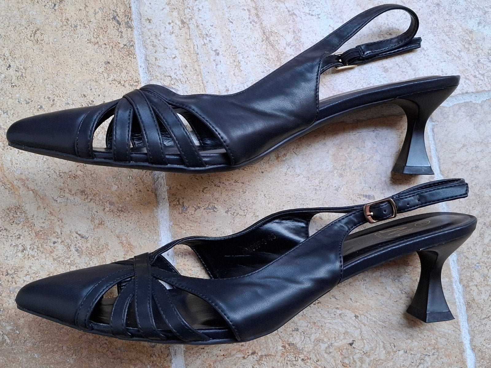 Zwarte Hakken - Maat 43, Kleding | Dames, Schoenen, Schoenen met lage hakken, Zwart, Ophalen of Verzenden, Zo goed als nieuw