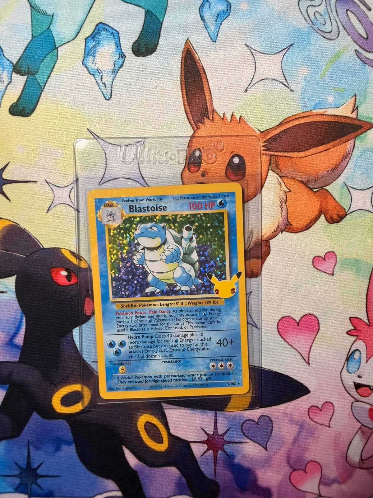 Blatoise - Holo 25th, Hobby en Vrije tijd, Verzamelkaartspellen | Pokémon, Ophalen of Verzenden, Zo goed als nieuw