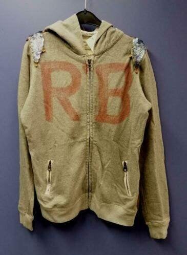 Scotch R'Belle grijs hoody vest + schubben mt 140 nr 31943