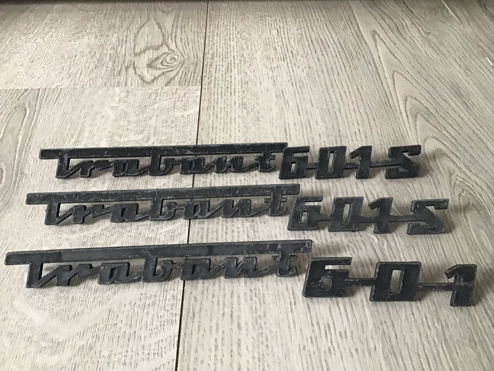 3 klassieke Trabant emblemen merk- naambadge merkteken, Ophalen of Verzenden, Gebruikt, Auto's
