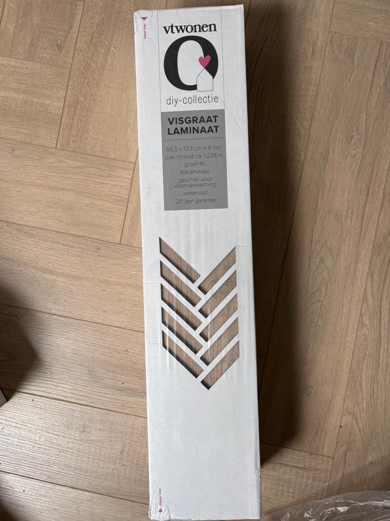 Vtwonen visgraat Rafter beigebruin 3 pakken, Doe-het-zelf en Verbouw, Vloerdelen en Plavuizen, Ophalen, 50 tot 150 cm, Nieuw, Minder dan 5 m²