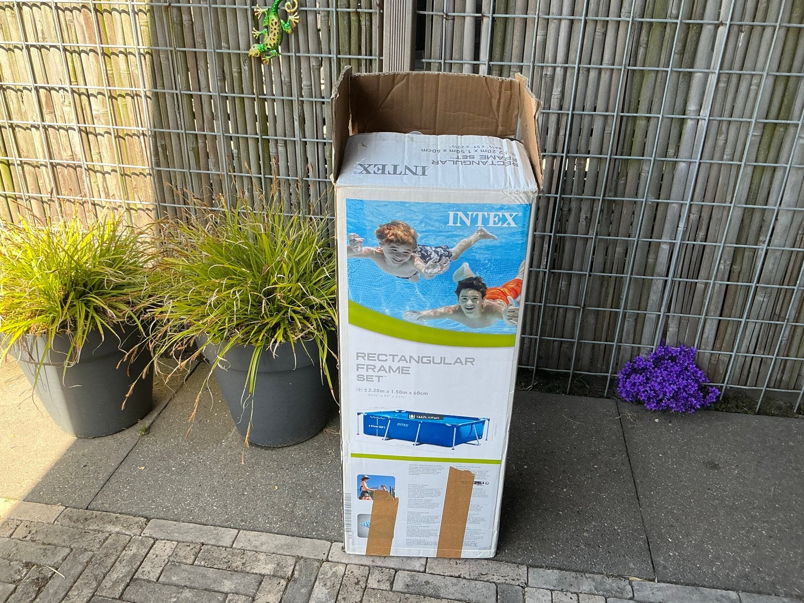 Intex Opzetzwembad met filterpomp 220x150x60, Tuin en Terras, Zwembaden, Ophalen, Gebruikt, 200 tot 300 cm, 80 tot 120 cm