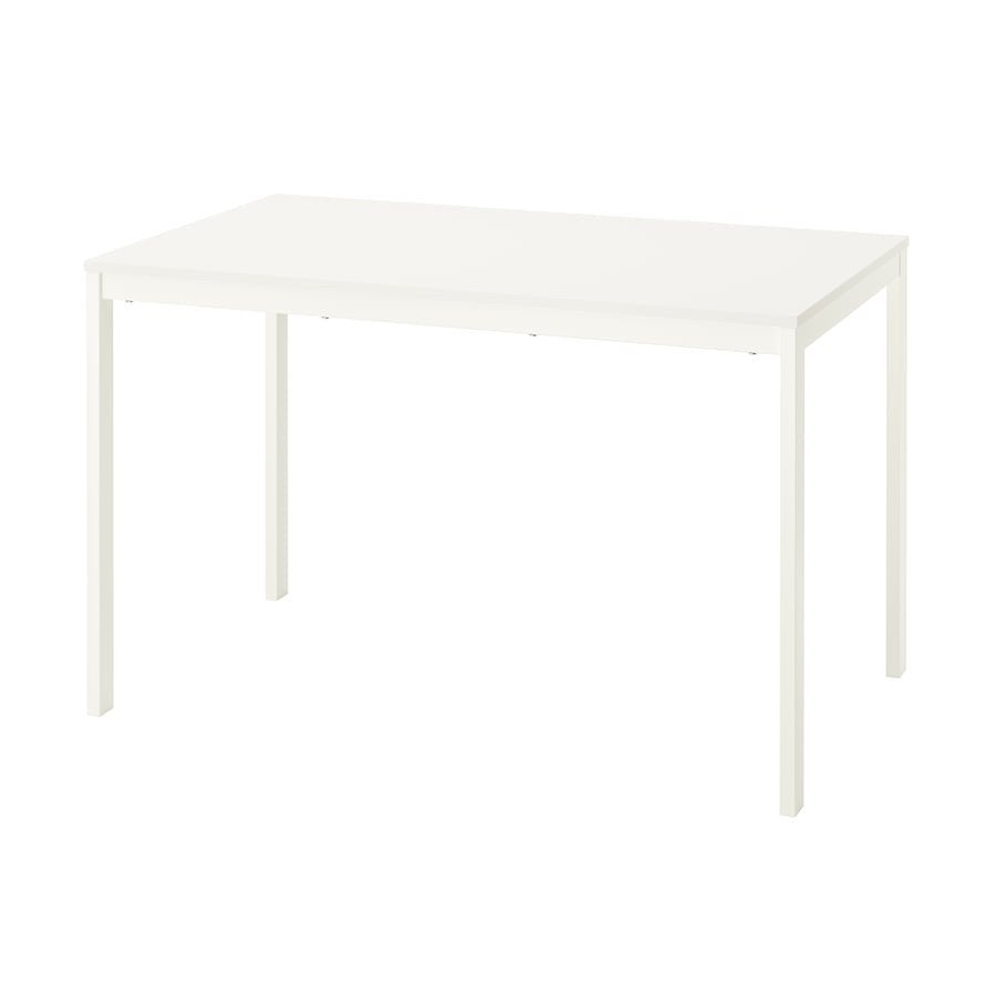 Witte eettafel, uitschuifbaar, 4-6 personen, Ophalen, Nieuw, 50 tot 100 cm, 150 tot 200 cm