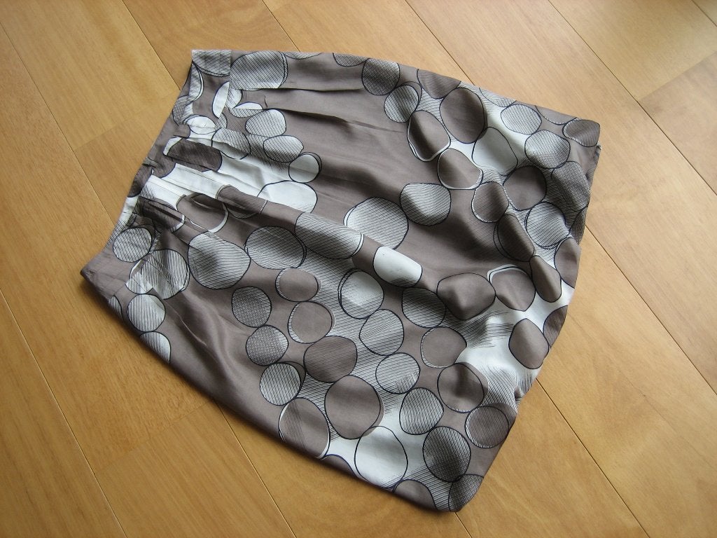 Zijden taupe-creme ballonrok CLAUDIA STRATER 38-40 snazzeys, Kleding | Dames, Rokken, Maat 38/40 (M), Bruin, Verzenden, Nieuw