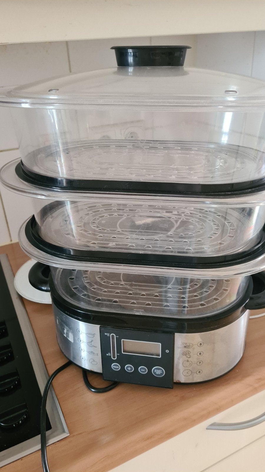 Tristar Food Steamer VS-3905 - 800W met 3 lagen, Witgoed en Apparatuur, Stoomapparaten, Ophalen of Verzenden