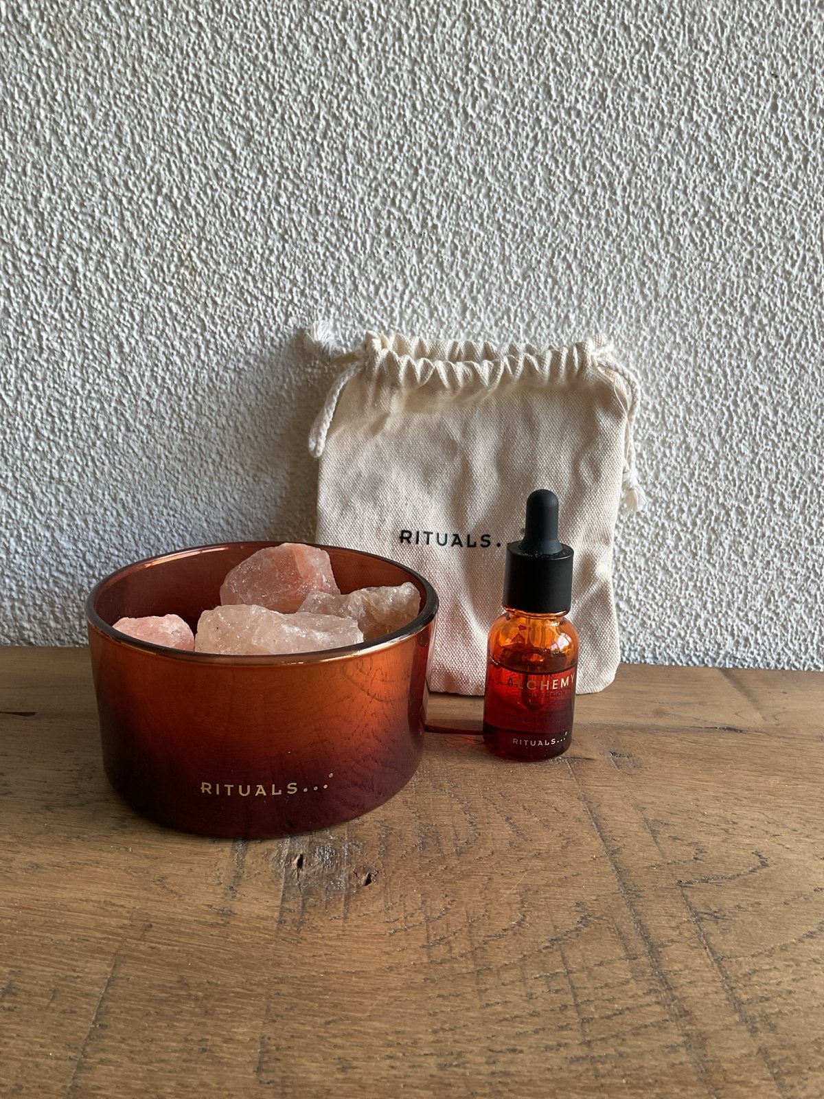 Alchemy stone diffuser, rituals limited edition, Ophalen of Verzenden, Zo goed als nieuw, Oranje, Steen/keramiek