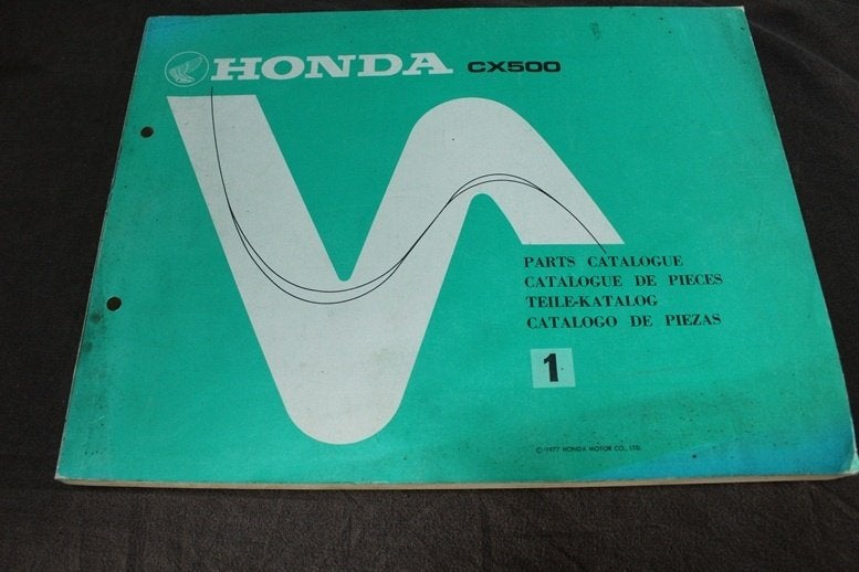 Honda CX500 1977 motorcycle parts catalogue  CX 500 katalog, Ophalen of Verzenden, Honda