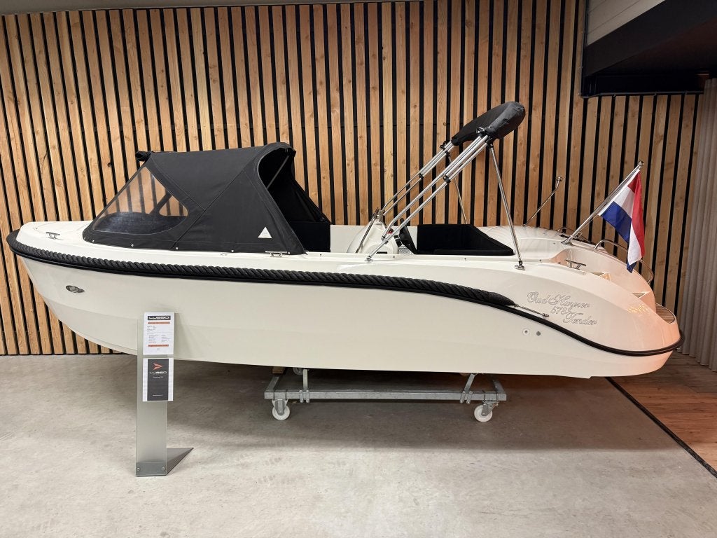 NwStaat OUD HUIJZER 578 DELUXE '30PK HONDA' BIMINI LED TEAK!