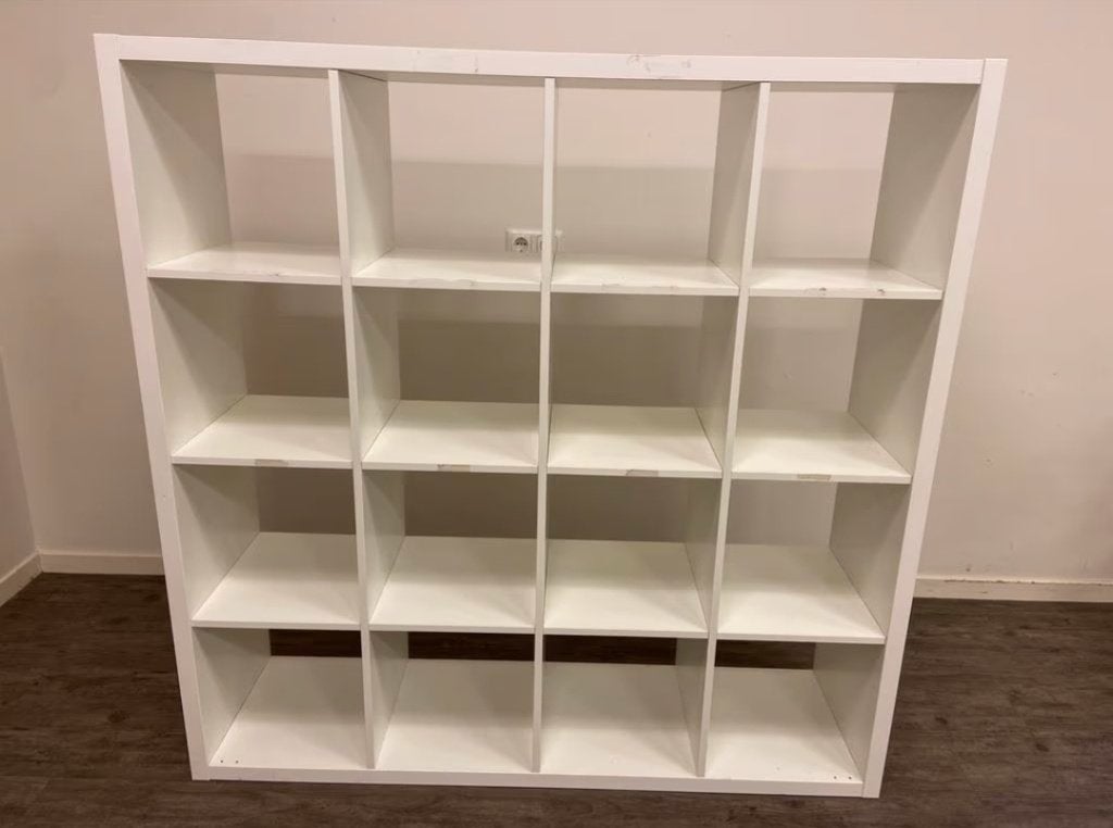 2x 16 vaks ikea kallax open kast vakkenkast 4x4, Ophalen, 100 tot 150 cm, 5 laden of meer, 100 tot 150 cm