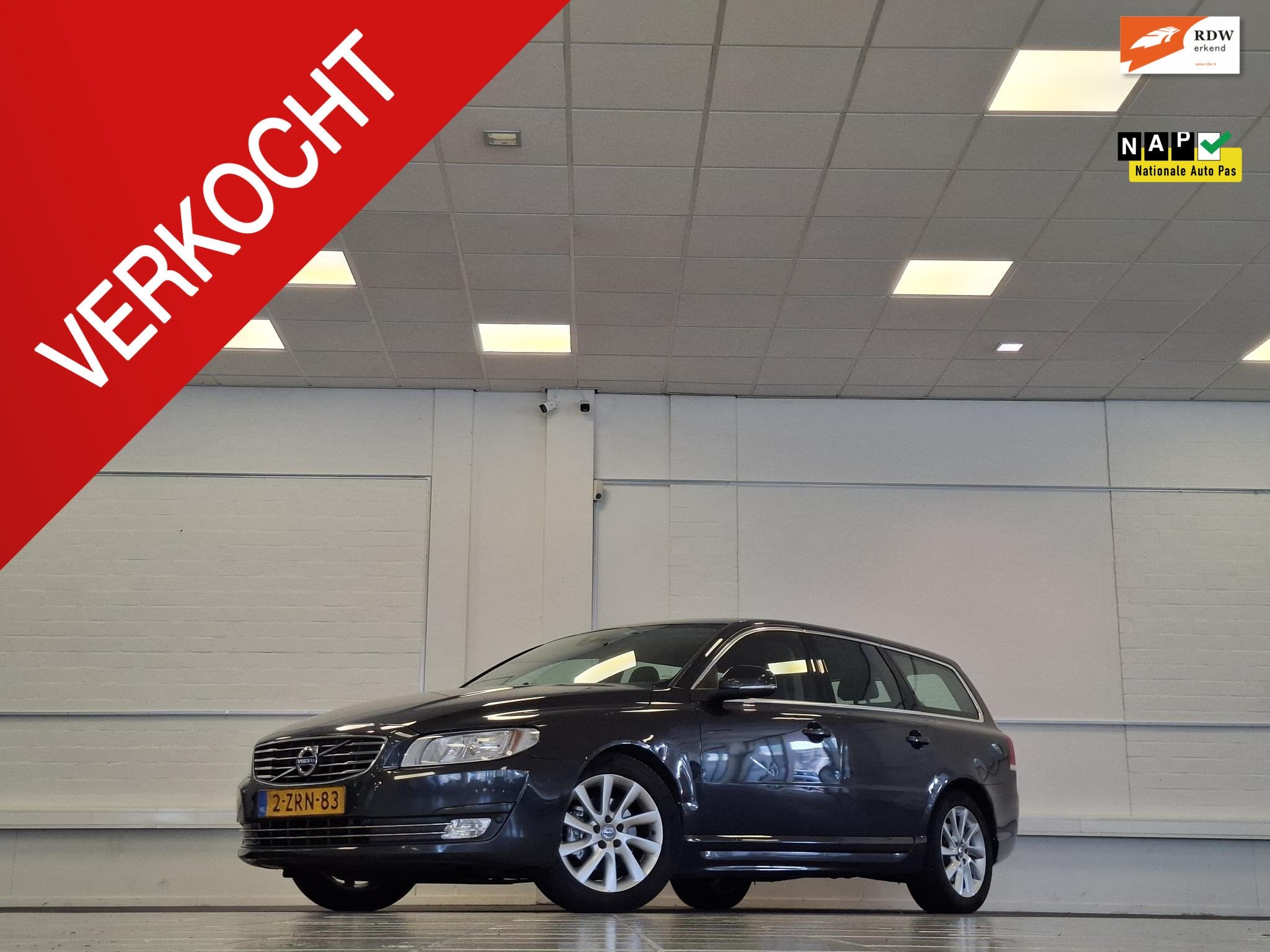 Volvo V70 1.6 D2 Nordic+ Trekhaak Goed onderhouden Leder Nav, Auto's, Voorwielaandrijving, Stof, Gebruikt, 4 cilinders