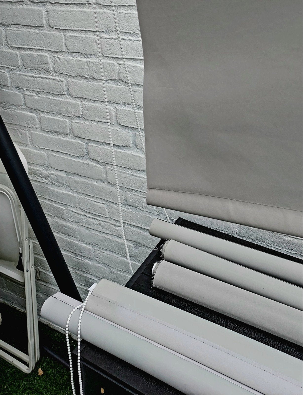 5 gebruikte verduisterende rolgordijnen, Ophalen, Gebruikt, 50 tot 100 cm, 150 tot 200 cm