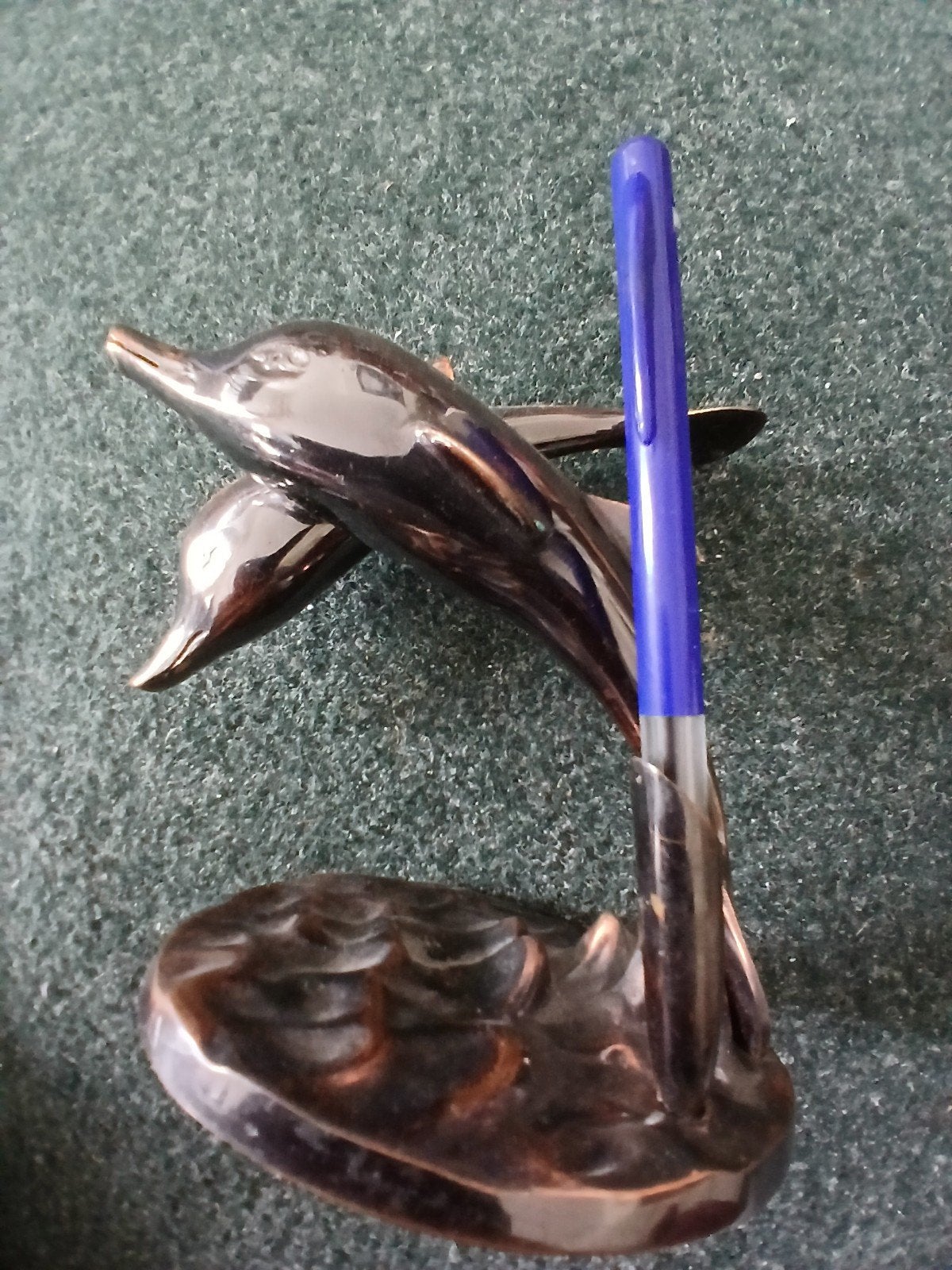 Vintage Krisna dolfijnen beeldje - Made in Indonesia, Ophalen of Verzenden