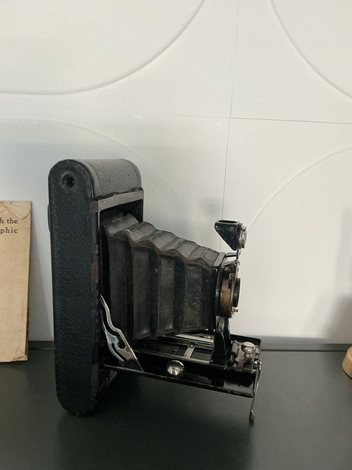 Vintage Kodak Folding Autographic Brownie Camera, Ophalen of Verzenden, Gebruikt, Compact, Kodak