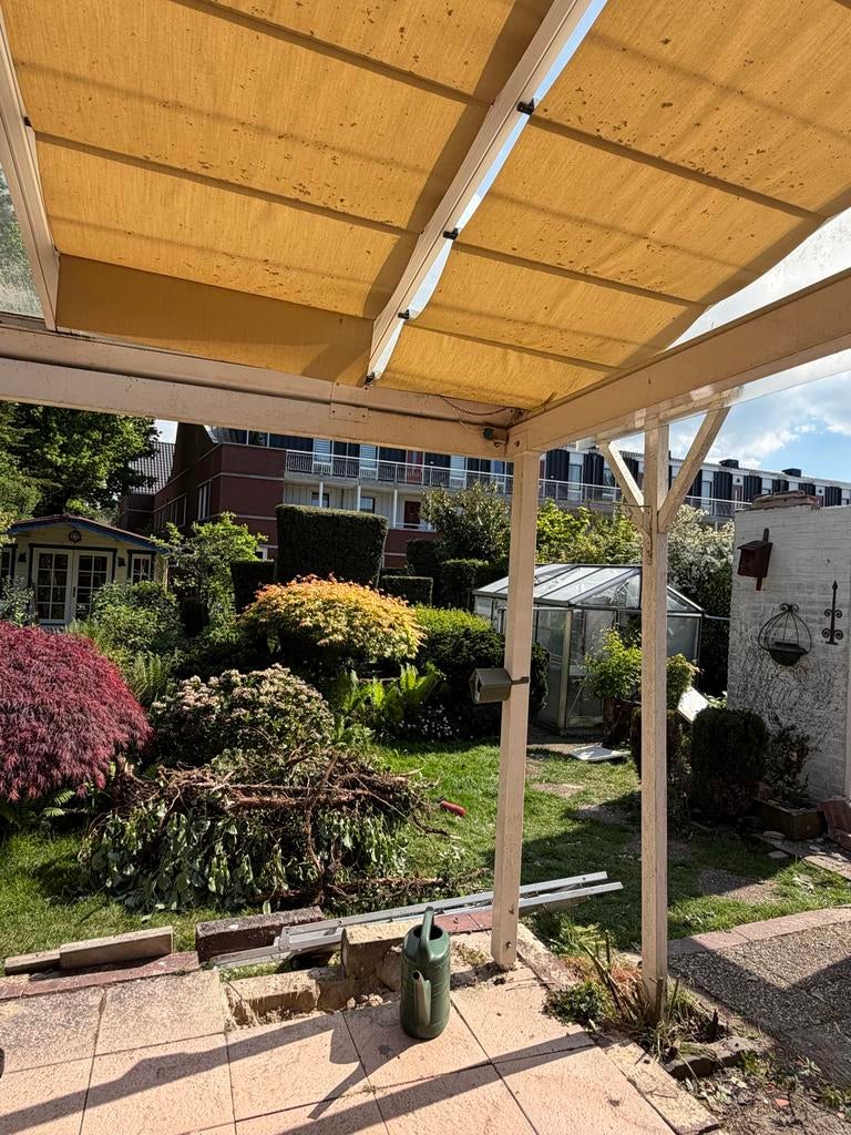 GRATIS OPHALEN: Zonwering voor overkapping/serre, Tuin en Terras, Ophalen, Gebruikt, Overige typen