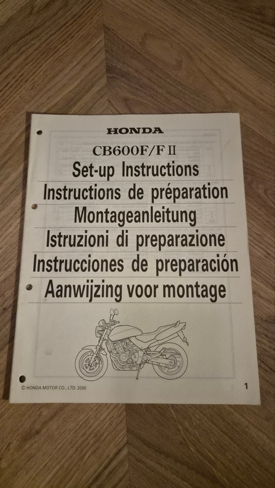 Honda CB600F/F II Montagehandleiding, Ophalen of Verzenden, Honda