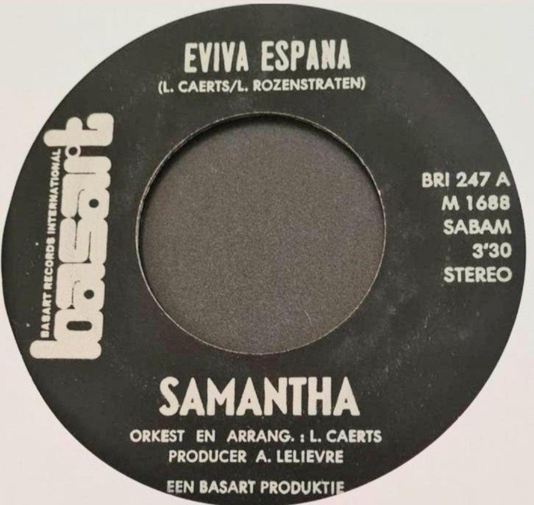 SAMANTHA - EVIVA ESPANA, Cd's en Dvd's, Vinyl Singles, Ophalen of Verzenden, Gebruikt, Nederlandstalig
