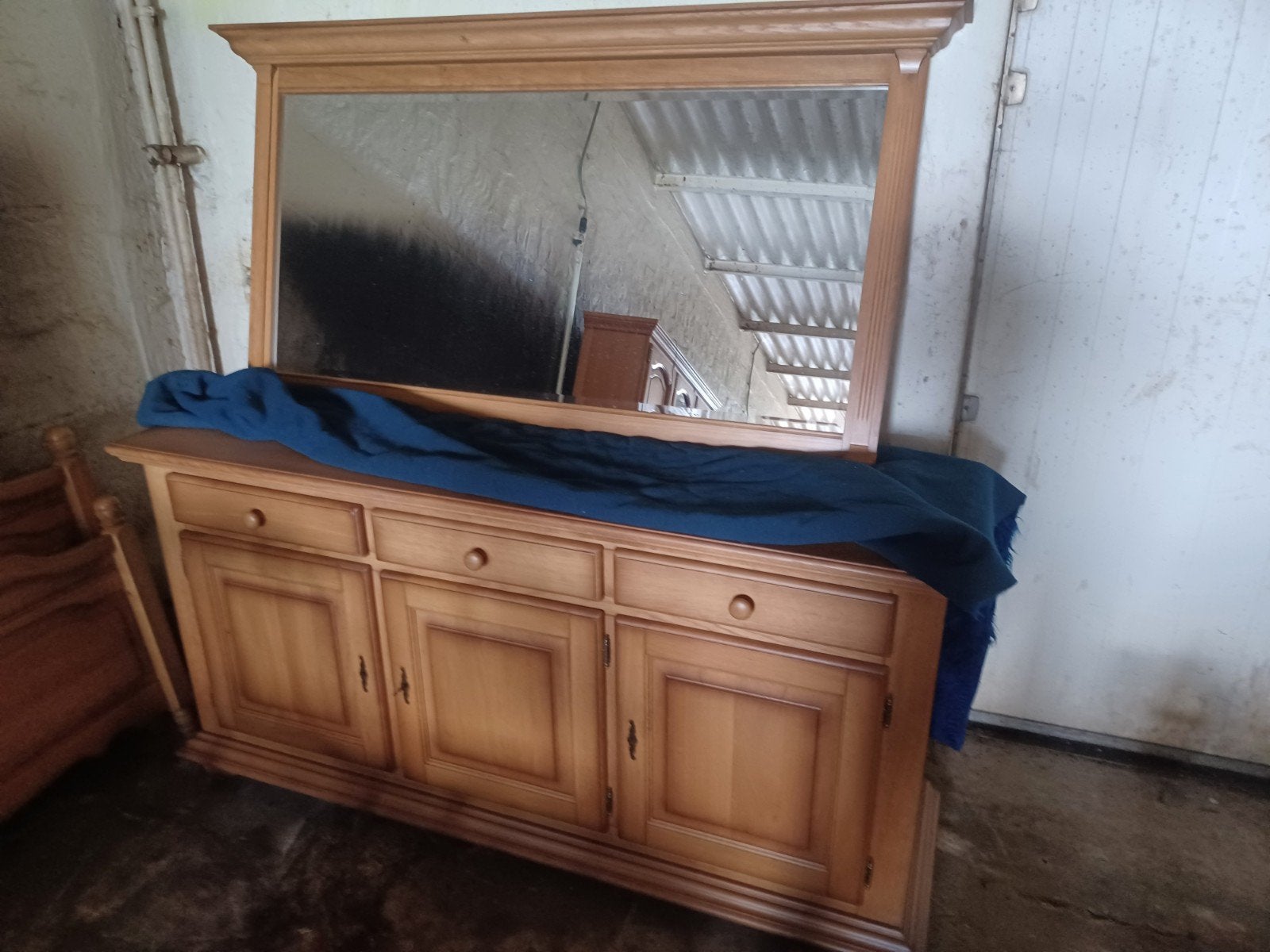 Dressoir met spiegel, Antiek en Kunst, Ophalen