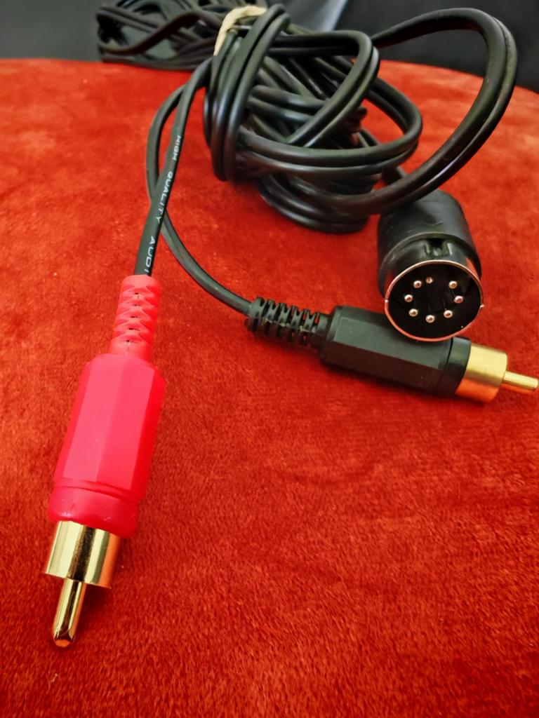 Audio kabel 2x Tulp (RCA) naar DIN 7-polig- 5 meter, Ophalen of Verzenden, Gebruikt, Minder dan 2 meter, Overige kabels