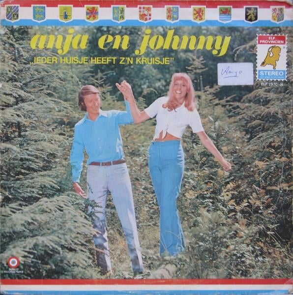 Anja En Johnny  Ieder Huisje Heeft Z'n Kruisje  lp, Gebruikt, 1970 - 1979, Levenslied of Smartlap, 12 inch