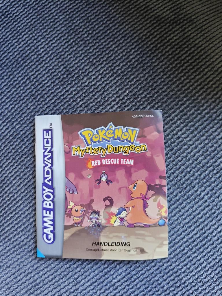 Pokémon Mystery Dungeon Red Rescue Team Handleiding GBA, Ophalen of Verzenden, Gebruikt, Boek of Catalogus