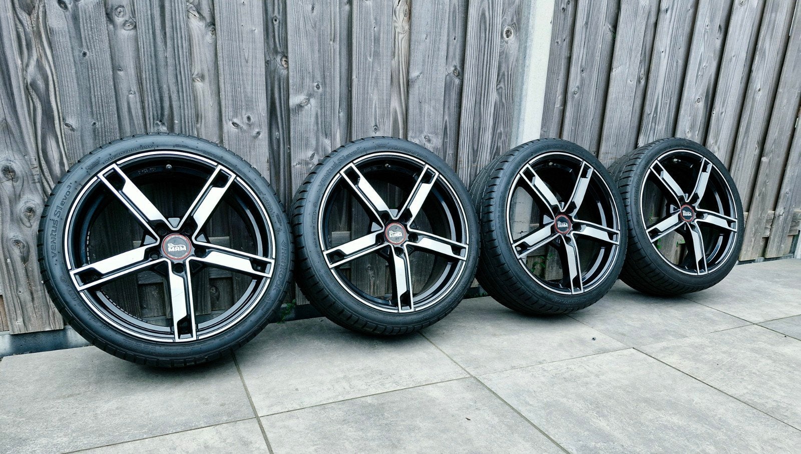 ❗️18 inch MAM 5x114.3 velgen incl 8mm Hankook zomerbanden, Auto-onderdelen, Ophalen, 18 inch, Banden en Velgen, Personenwagen