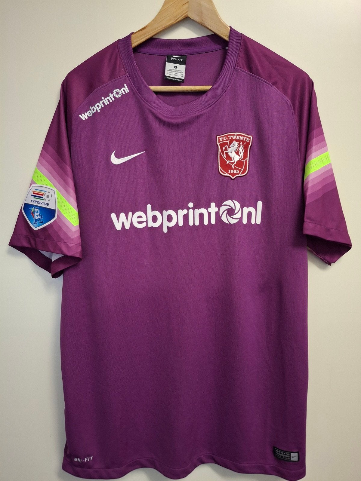 Fc Twente Match Worn keepersshirt Nick Marsman  Fc Groningen, Ophalen of Verzenden, Zo goed als nieuw, F.C. Twente, Shirt