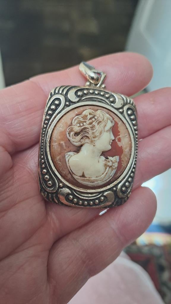 CAMÉE hanger vintage géén  edelmetaal, Verzenden, Zilver, Overige materialen