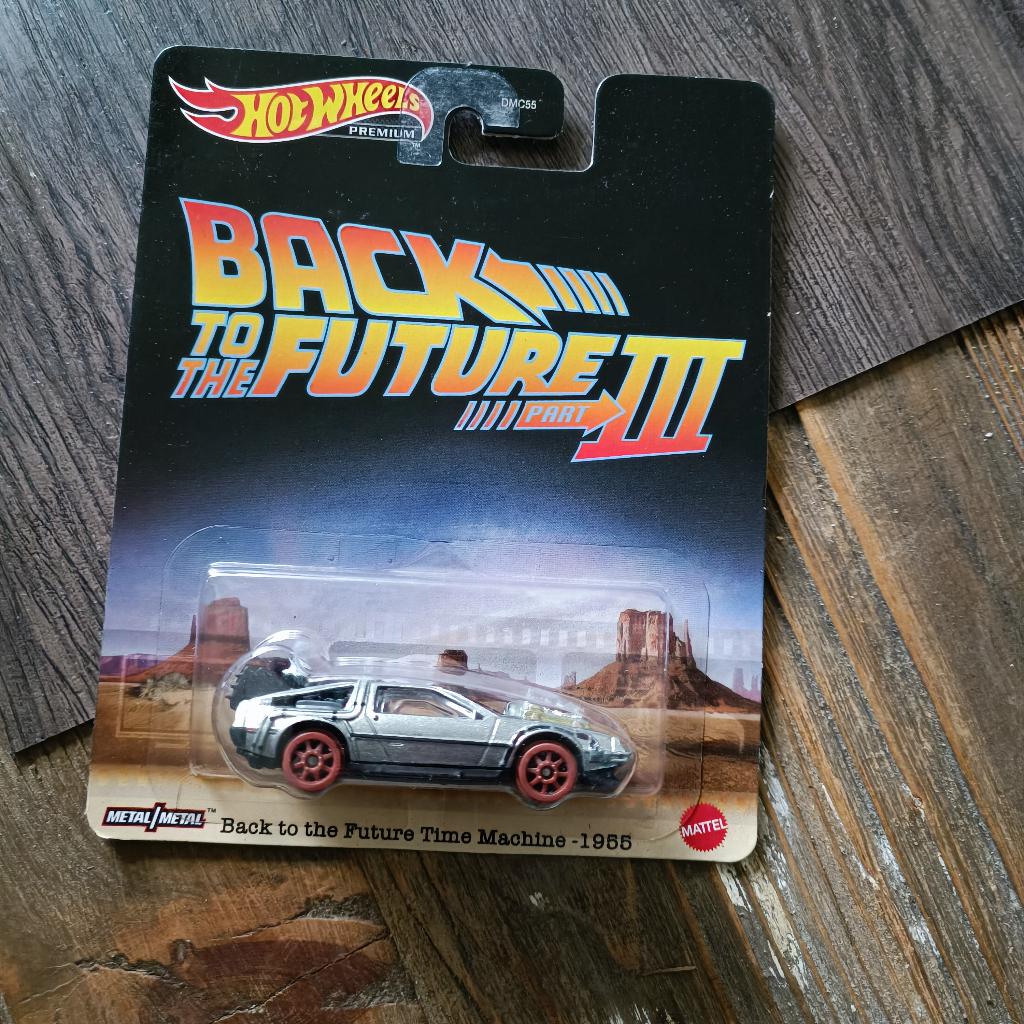 Hot Wheels Back to the Future 3 Time Machine Premium DMC55 1, Ophalen of Verzenden, Nieuw, Auto