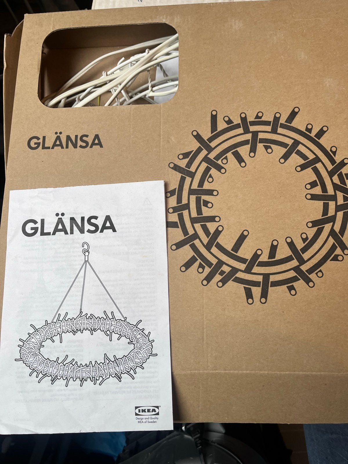 IKEA GLÄNSA LED-lichtslinger, kerstverlichting, decoratie, Ophalen of Verzenden, Zo goed als nieuw, Wit, IKEA