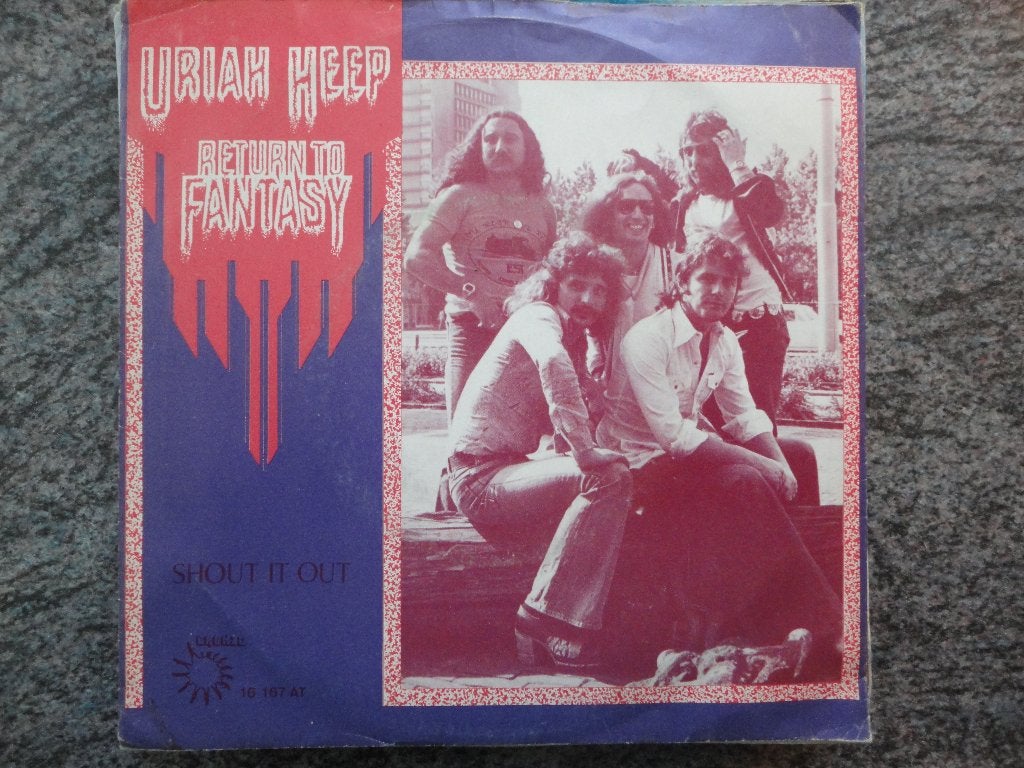Uriah Heep - Return to fantasy NL 1975 FH, Gebruikt, Fotohoes, 7 inch, Ophalen of Verzenden