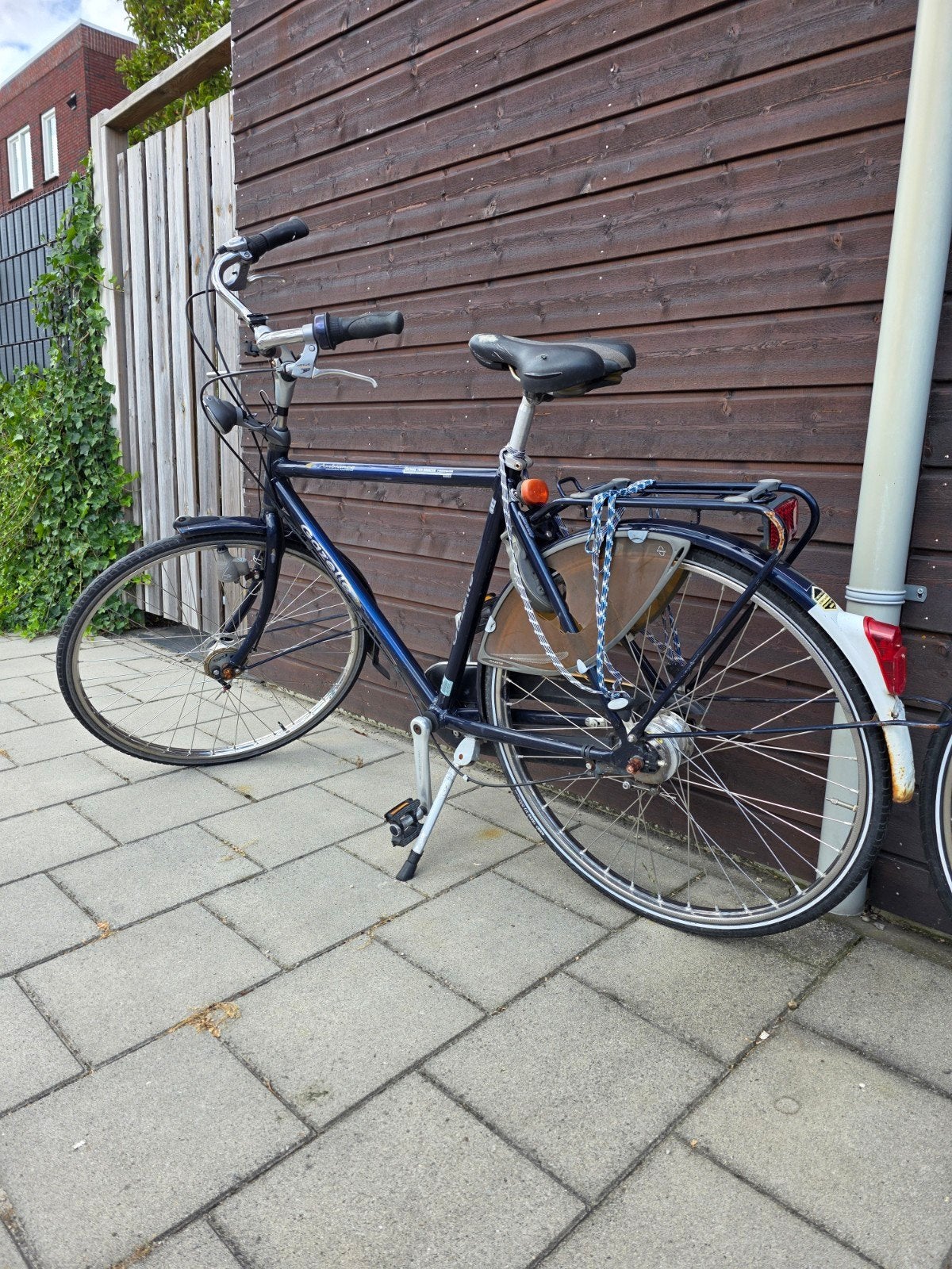 Gazelle Ambiance herenfiets - Blauw, Fietsen en Brommers, Fietsen | Heren | Herenfietsen, Ophalen, Gebruikt, Velgrem, Versnellingen