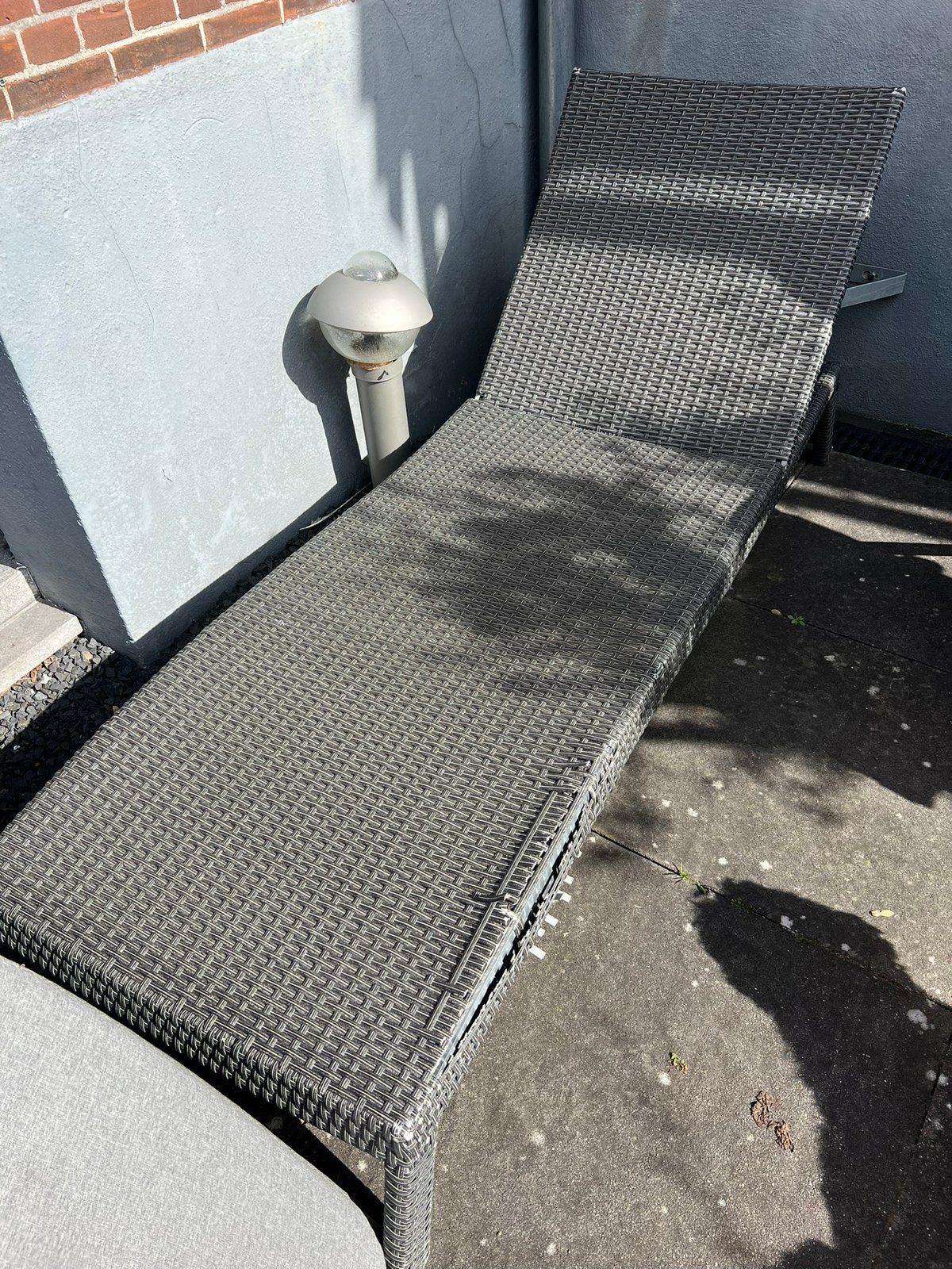Gratis rotan ligbed, Tuin en Terras, Ligbedden, Ophalen, Zo goed als nieuw, Rotan