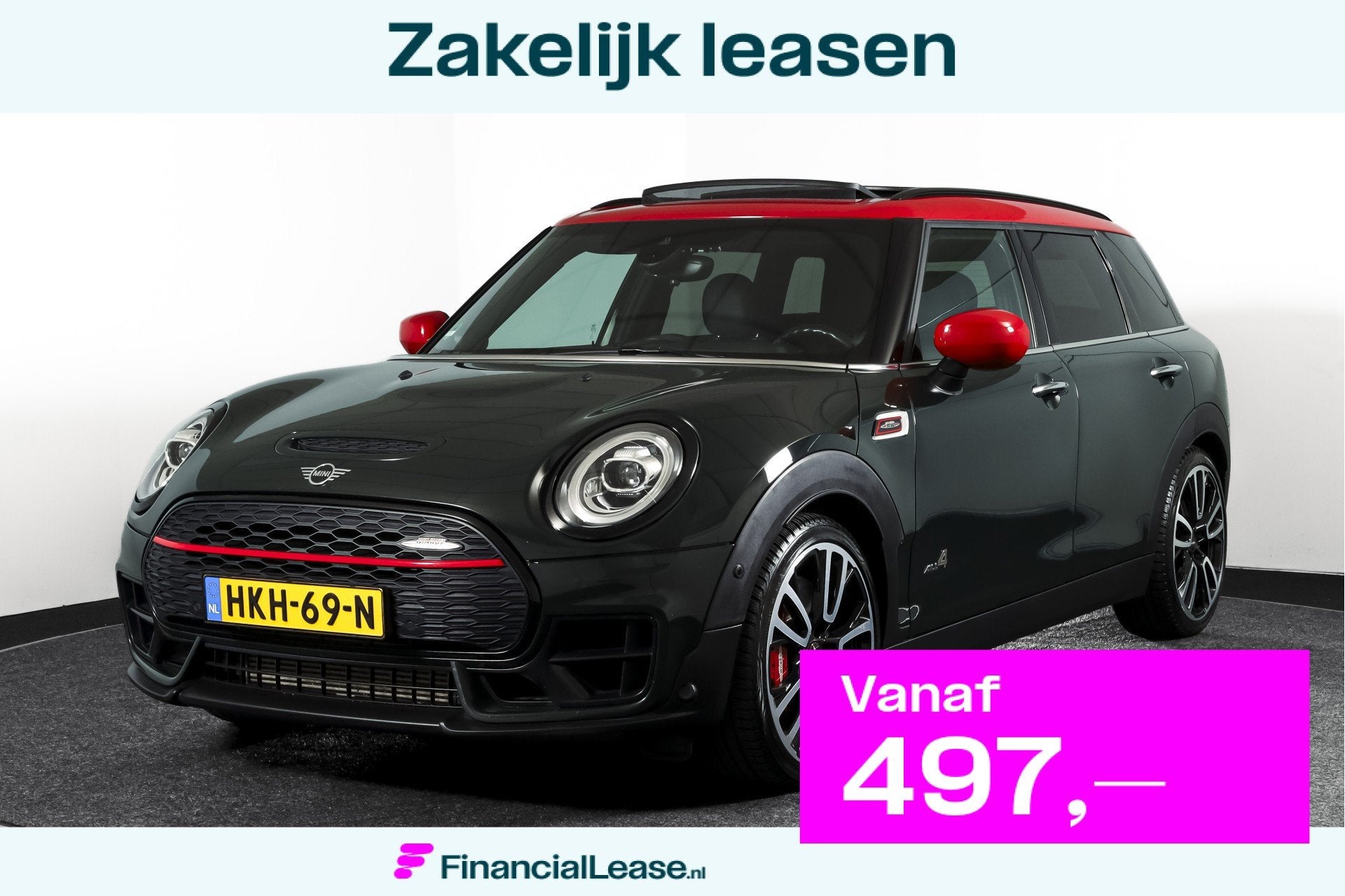 MINI Clubman 2.0 JCW ALL4 Chili | S/K-Panodak | Adapt. Cruis, 1998 cc, 1525 kg, Gebruikt, 4 cilinders