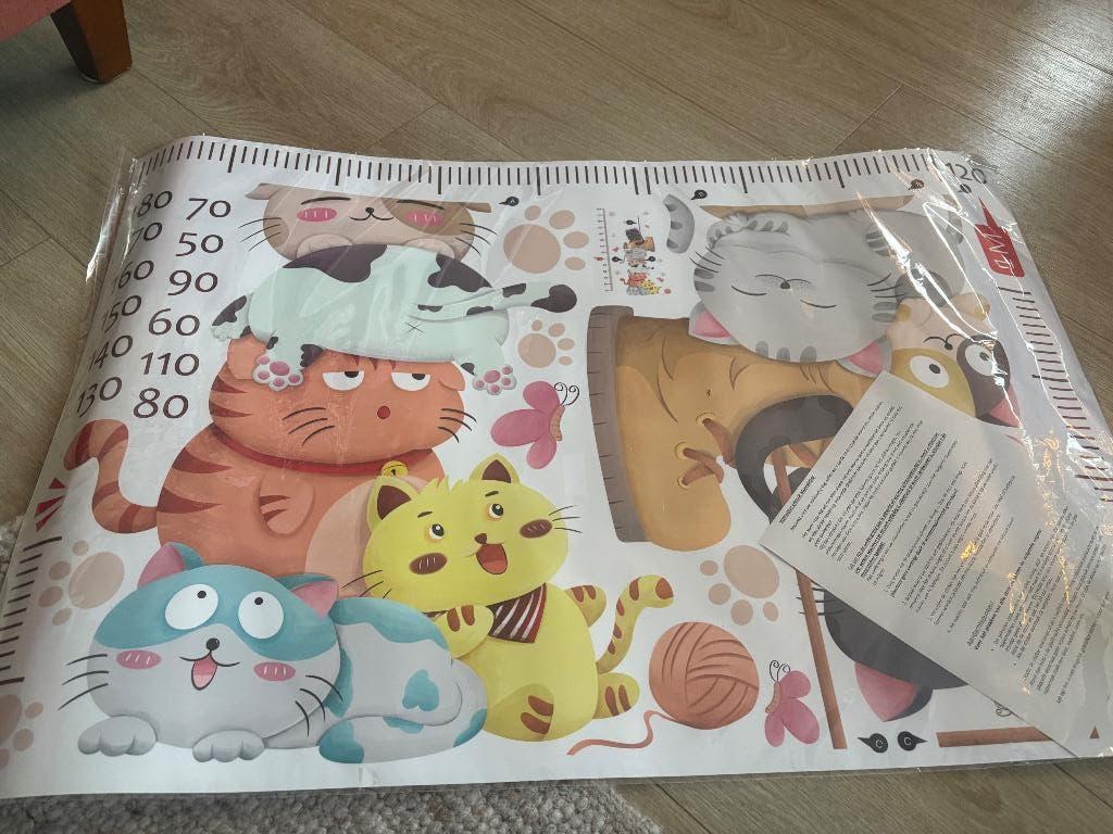 Groeimeter Muurstickers voor kinderkamer, Ophalen, Nieuw, Wanddecoratie