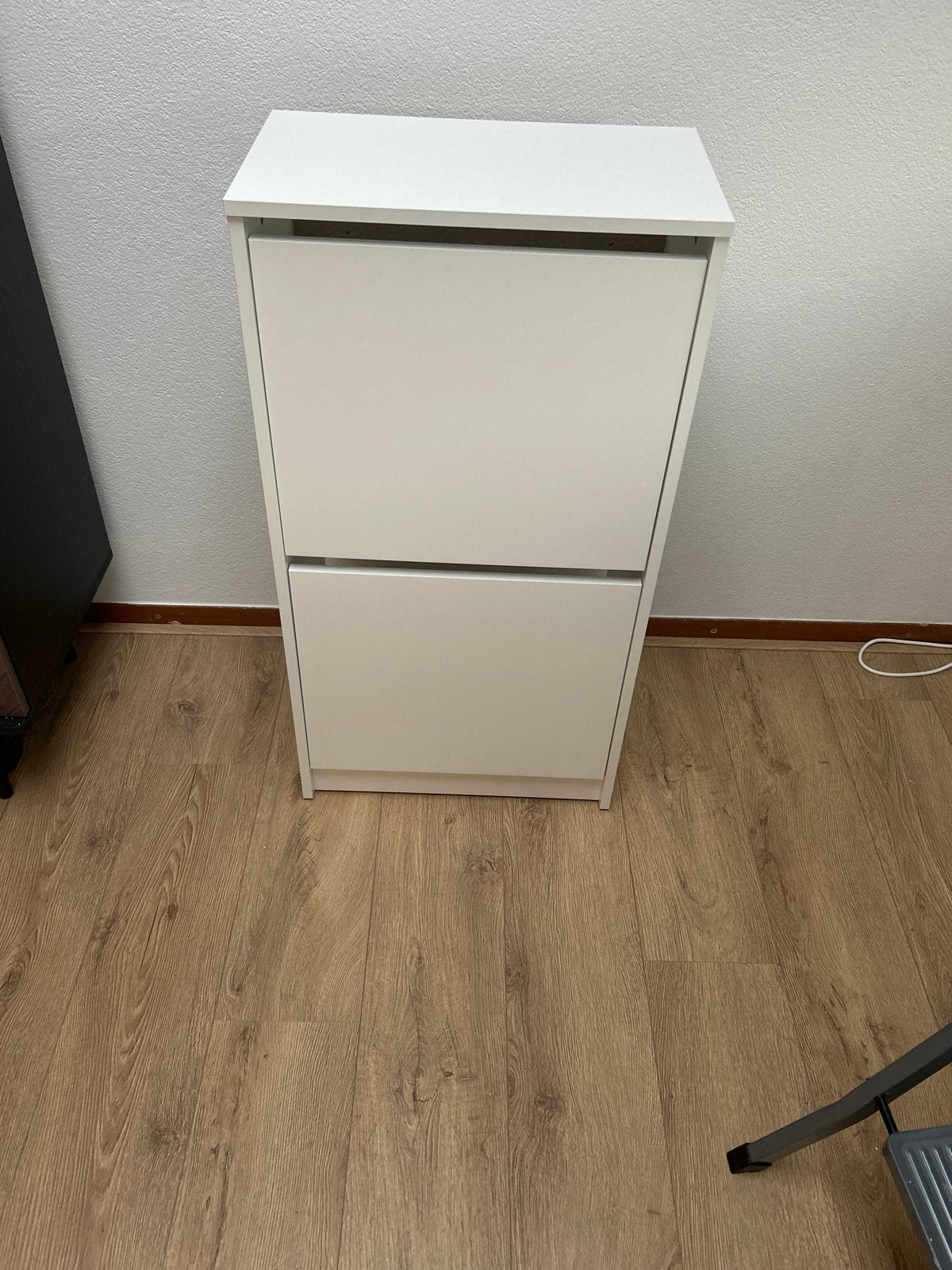 Witte IKEA Schoenenkast met 2 vakken, Ophalen, Gebruikt
