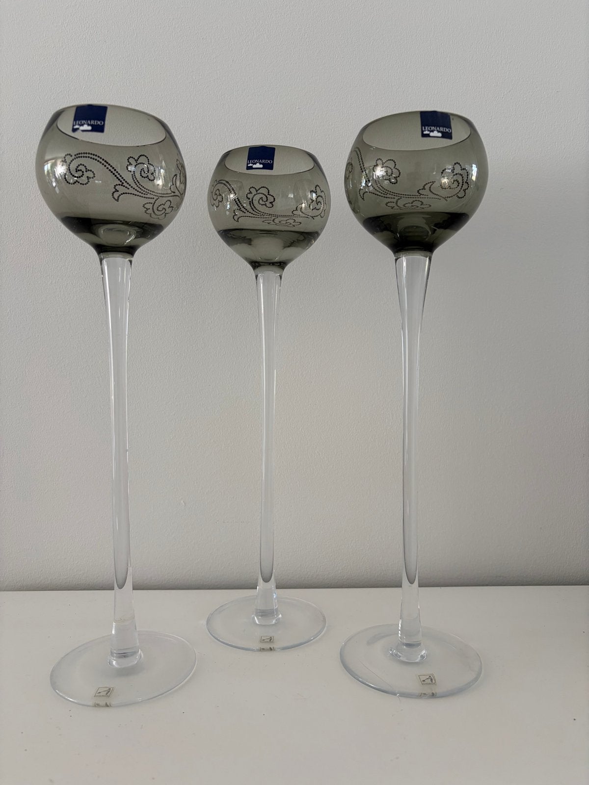 Set van 3 Leonardo kandelaars, 33 cm hoog, Huis en Inrichting, Woonaccessoires | Kandelaars en Kaarsen, Overige merken, Nieuw