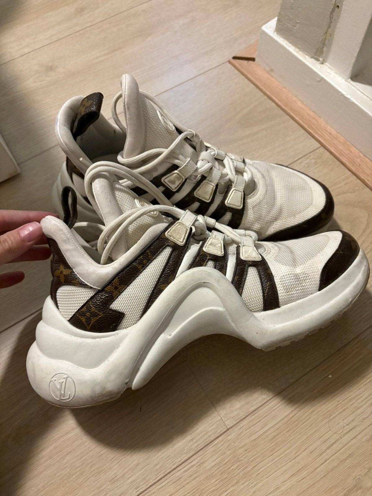 Louis Vuitton archlight sneakers, Wit, Ophalen of Verzenden, Sneakers of Gympen, Zo goed als nieuw