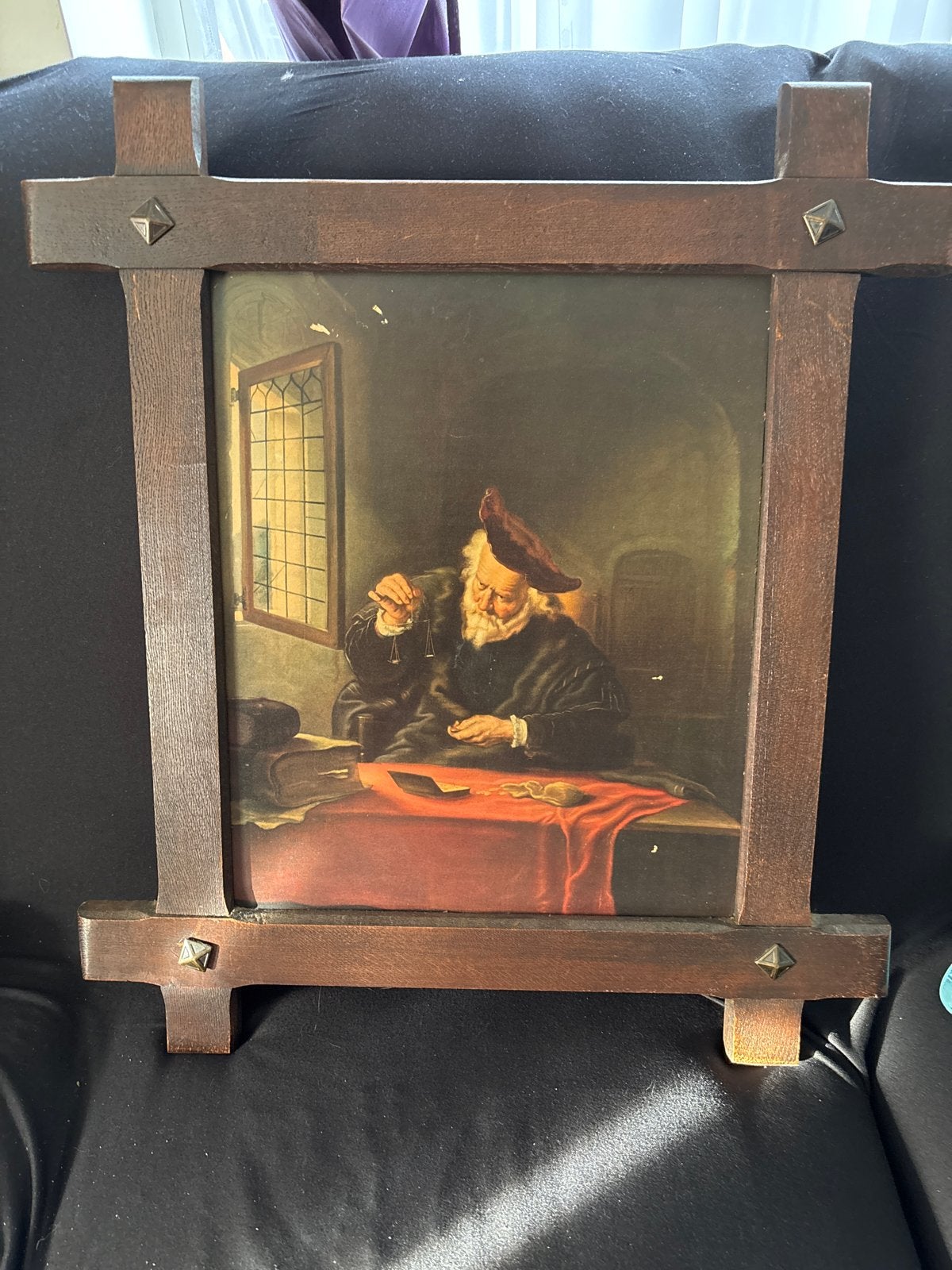Oud schilderij: De Goudweger, Kunsthandel Darco, Doek, Portret of Personen, Ophalen of Verzenden, Olieverf