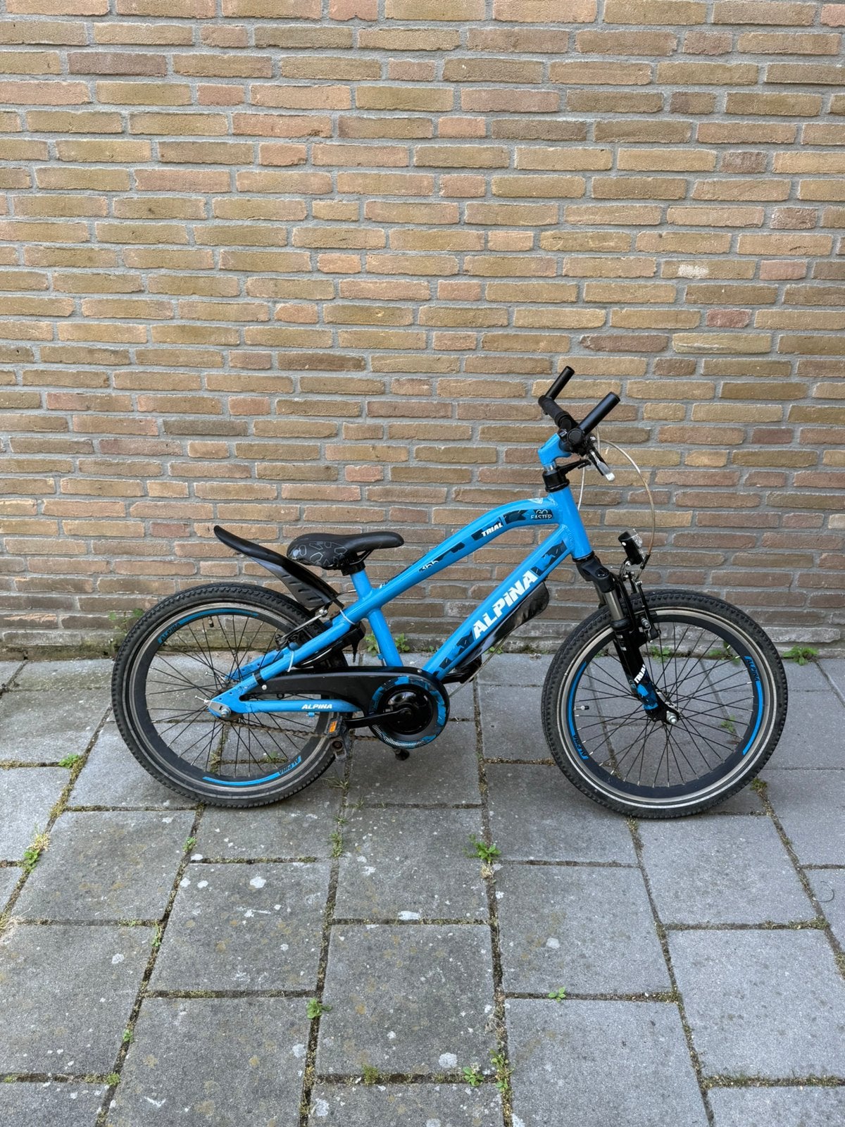 nette jongensfietsen  alpina trials 20 inch, Fietsen en Brommers, Ophalen, Zo goed als nieuw, 20 inch, Handrem