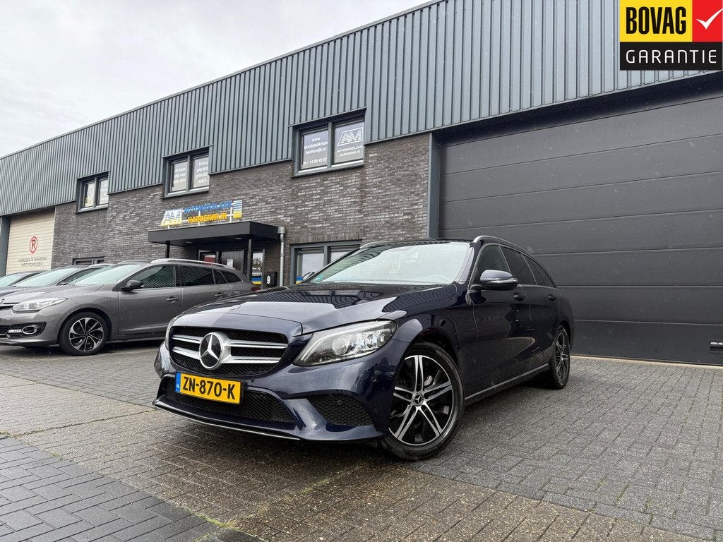 Mercedes-Benz C-Klasse Estate 180 Business Solution Plus Upg, Automaat, Blauw, Leder en Stof, Automatische klimaatregeling