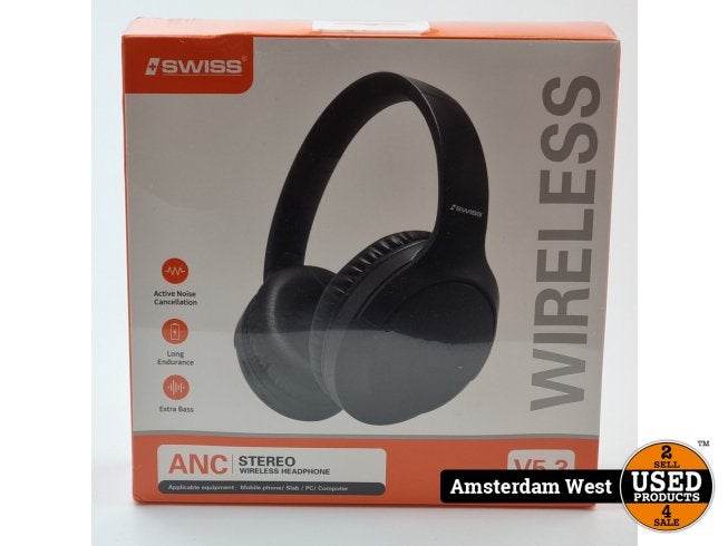 Swiss Wireless Bluetooth Koptelefoon | Nieuw in doos, Flex Ltd., Nieuw, https://flex.com/contact-us, Nobelstraat 10, 5807 GA Oostrum LB, Limburg, Nederland