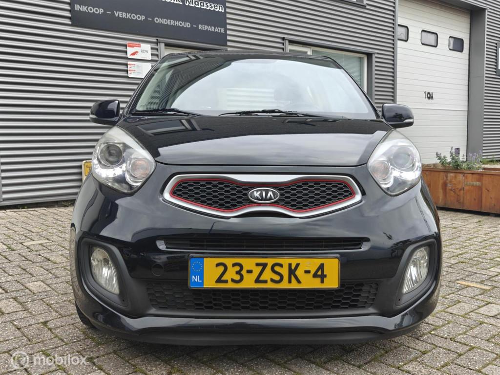 Kia Picanto 3-deurs 1.0CVVT iSG Super Pack Clima CDVab ELram, Auto's, 400 kg, Zwart, Handgeschakeld, 3 cilinders