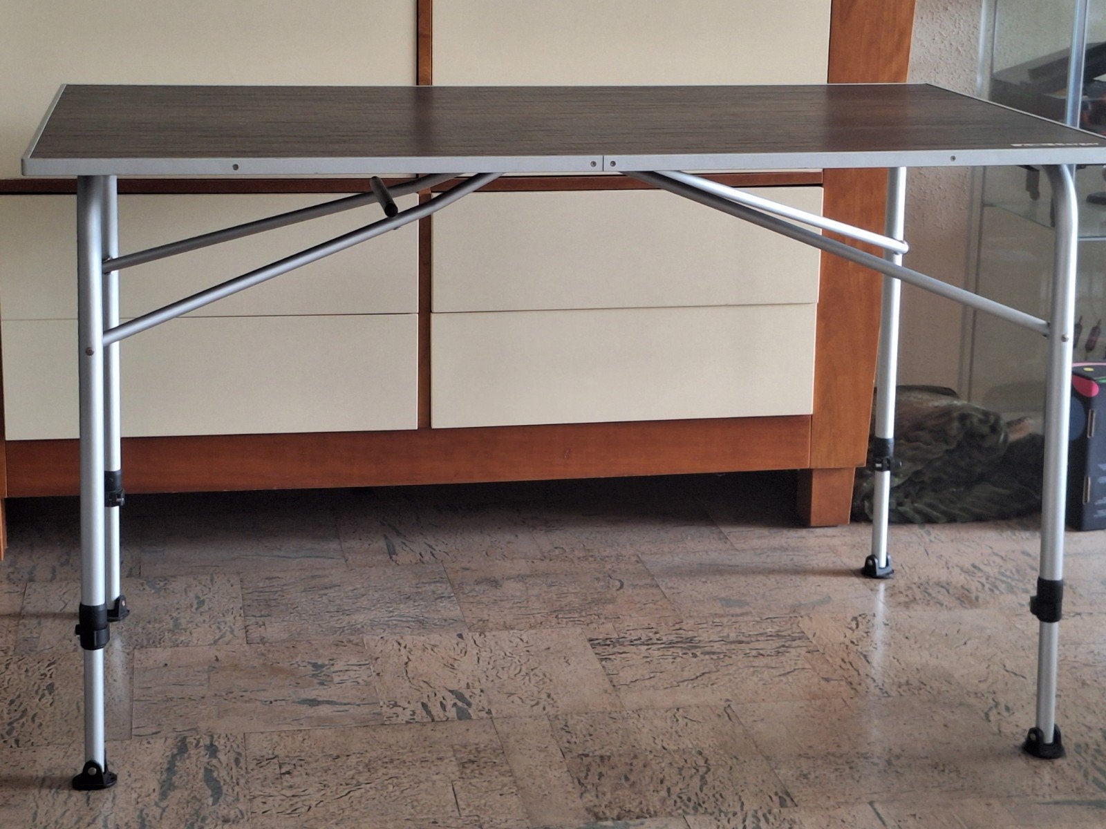 Opvouwbare campingtafel - Compact en stevig, Gebruikt, 50 tot 100 cm, Vier personen, Rechthoekig